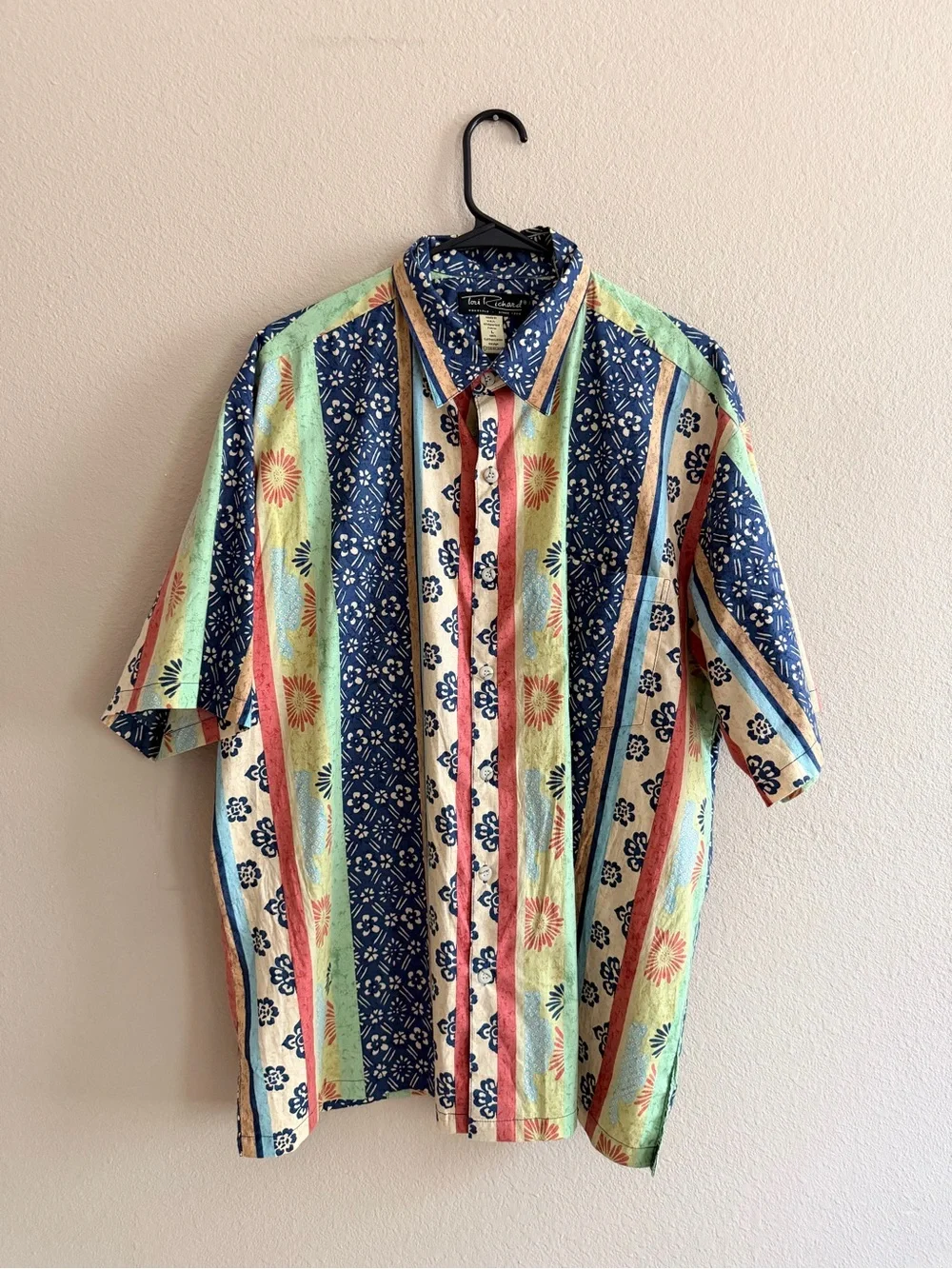 Tori Richard Cotton Lawn Multi Print Button Down